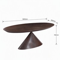 Table à manger extensible en placage de noyer de luxe, grain de bois naturel moderne, écologique, gain de place, mobilier pour la maison et projets hôteliers