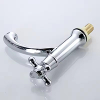 Robinet de salle de bain chromé à poignée unique, robinet d'évier de cuisine en zinc, robinet d'eau froide à prix d'usine, vente en gros