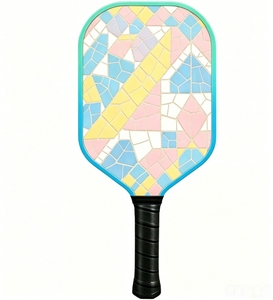 Pala de Pickleball EX370 Spanish Gaudi Mosaic, Patrón Colorido <span class=keywords><strong>Trencadis</strong></span>, Fibra de Carbono, Aprobada por la USAPA, Raquetas de Pickleball de Alta Adherencia - Product Image 2
