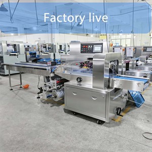 Machine à emballer d'oreiller fraîchement cueillie à grande vitesse Machine d'emballage de poulet frais de laitue de légumes et de fruits frais - Product Image 6