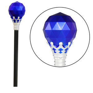 10 Set Fancy King's Scepter impermeable Vintage Walking Stick Cosplay Props accesorio de vestir adultos oro rojo Queen's Scepter - Product Image 2