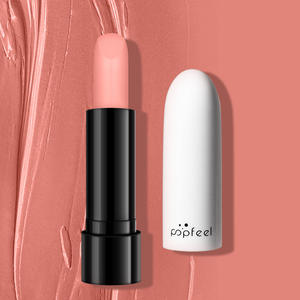 POPFEEL Lápiz Labial/Bálsamo Labial Mate Hidratante Estilo Niña, Color Té con Leche/Pasta de Frijol/<span class=keywords><strong>Tomate</strong></span> Maduro, 3G, Natural 3D - Product Image 5