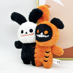 恐怖2头兔子毛绒动物万圣节毛绒玩具恐怖恐怖兔子万圣节装饰礼品 - Product Image 5