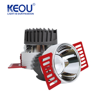 Keou High Lumen Cob Plafond encastré réglable 7W 9W 12W Spot d'hôtel Lumière vers le bas