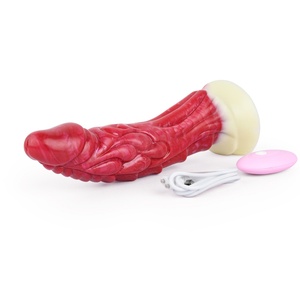NNSX Dildo de Silicona Vibrador con Diseño Curvo Realista, Patrón Animal Kirin Slicea, 10 Velocidades de Vibración - Product Image 3