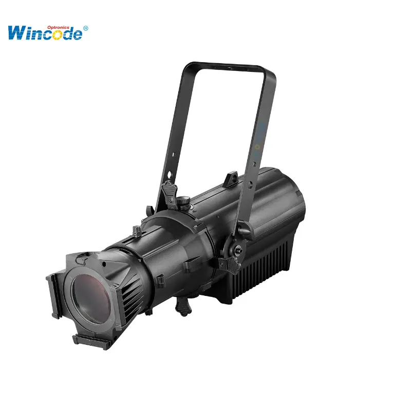 Die Casting aluminium 200w, kualitas tinggi 3200k Ww 5600k Cw 2in1 Ellipsoidal Cob Led profil lampu Spot untuk ruang Studio