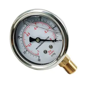 HUBEN 0..16 Bar 0..232 Psi Glycerin Rear Pressure Gauge