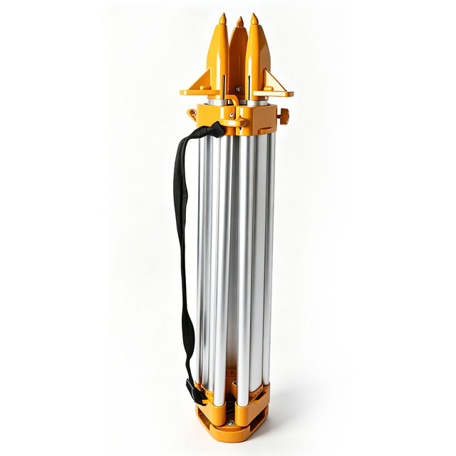 Aluminum Alloy Heavy-Duty Survey Tripod, Stable Support Bracket for Total Station and Professional Land Surveying Instruments