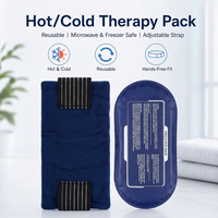 Ceinture en nylon réglable avec pack de gel chaud/froid pour le bas du dos, la taille, l'abdomen et les hanches – Idéale pour la récupération musculaire à domicile, à la salle de sport, au travail et pour la détente.