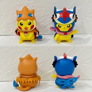 โมเดลตัวการ์ตูนน่ารักสำหรับคอสเพลย์อนิเมะ pokemones pikachus 6ชิ้น/เซ็ต - Product Image 4
