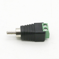 Adaptor Audio Mono TS 3.5mm Grosir ke Terminal Blok Sekrup 2 Pin untuk Kabel DIY ABS