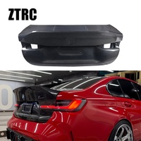 Para BMW Serie 3 M3 G80 2020-2026, Tapa de Maletero de Fibra de Carbono Estilo CSL, Reemplazo de la Tapa Trasera del Maletero, Kit de Fibra de Carbono