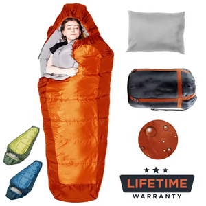 2026 GHealth Sac de couchage enveloppant à capuche épaissi et chaud, imperméable et anti-humidité, pour adulte et enfant, en polyester, pour l'extérieur - Product Image 2