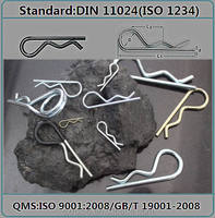 Usine En Gros Double Vague ZINC Clip Pin DIN 11024 Standard Laiton SS Fil Attaches