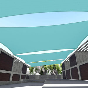 Voile d'<span class=keywords><strong>ombrage</strong></span> <span class=keywords><strong>rectangulaire</strong></span> surdimensionnée bleue imperméable en polyéthylène, voile d'<span class=keywords><strong>ombrage</strong></span> solaire bleue résistante, 3x5m/10x16 pieds - Product Image 5