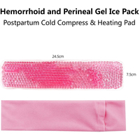 Manchons OEM lavables non toxiques avec billes de gel, compresse de glace post-partum, coussin de refroidissement périnéal pour femmes, traitement des hémorroïdes, soins postnataux