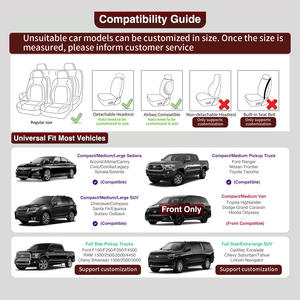 EKR Factory Supply - Housse de siège de voiture universelle 5 places en cuir 5D imperméable de haute qualité pour Auris Avalon, toutes saisons - Product Image 6