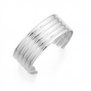 Amy Amy <b>Cuff</b> <b>Bracelet</b> B1046 <b>Silver</b> Plated Alloy Geometric Classic Women's Jewelry Gift - Product Image 1
