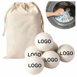 Boules de séchage en feutre de laine biologique réutilisables pour lave-linge, avec logo, pour l'entretien du linge, vente en gros transfrontalière - Product Image 1