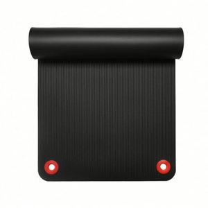 Tapete de Yoga NBR Negro Grueso, Antideslizante, Ecológico, Duradero, con Orificio para Colgar en la Pared del Gimnasio o Estudio, Impresión Personalizada - Product Image 4