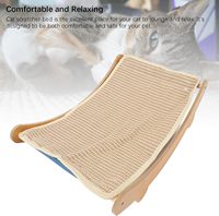 Griffoir pour chat en sisal, chaise-lit pour chat |   Tapis à gratter pour chat en forme de planche incurvée pour chats d'intérieur, nid de sommeil portable pour chaton, lit pour chat