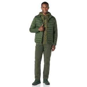 High Quality Custom Men's Puffer Jacket Standard Full Sleeves Plus Size Windproof Canvas <b>Bubble</b> <b>Coat</b> Winter Hiking Stand - Product Image 1
