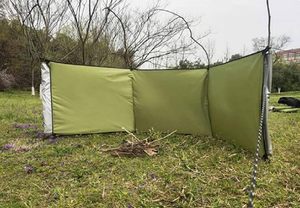 <span class=keywords><strong>Paravientos</strong></span> Portátil de Una Sola Capa de Acero para Estufa, Pantalla Protectora de Viento para <span class=keywords><strong>Playa</strong></span>, Tela Oxford, Mampara de Camping, Privacidad para Barbacoa al Aire Libre en Verano - Product Image 2