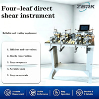 Appareil intelligent de test de cisaillement direct électrique tétragonal pour la mécanique des roches et des sols – Testeur de cisaillement de haute précision pour laboratoire