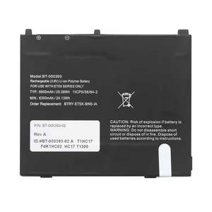 แบตเตอรี่สำรอง3.8V 6600mAh สำหรับ BTRY-ET5X-8IN5-IA ET5X ม้าลาย BT-000393 - Product Image 4
