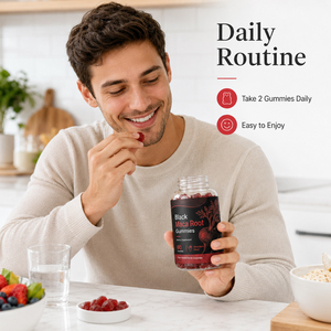 Gomitas de Extracto de Raíz de Ginseng Panax y Maca Roja Negra Herbal, Suplementos para Adultos para Hombres y Mujeres - Apoyo Inmunológico, Gestión de Energía - Product Image 5