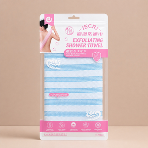 Exfoliating Scrub Bath Towel Body Back Wash Cloth Scrubber, Soft <b>Shower</b> Sponge Essential Bathroom Cleansing <b>Accessories</b> - Product Image 5
