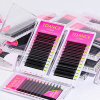 Extensions de cils synthétiques en forme de Y, faites à la main, effet tissé, faux cils en vison synthétique, TDANCE