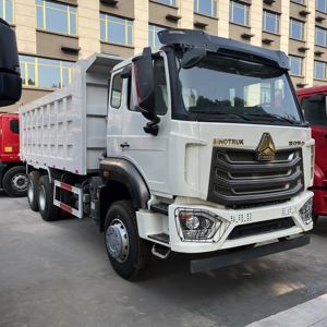 Camion benne d'occasion robuste HOWO NX pour transport d'engins, 371 chevaux - Product Image 2