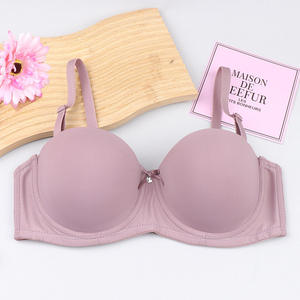 Sujetador de media <span class=keywords><strong>copa</strong></span> para mujer transfronterizo Color sólido Transpirable Suave con aros Sujetador push-up Sexy <span class=keywords><strong>Busto</strong></span> grande Minimización <span class=keywords><strong>Copa</strong></span> <span class=keywords><strong>C</strong></span> - Product Image 6