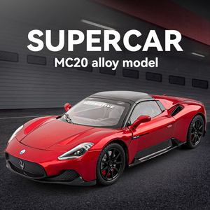 รถโมเดล1:24มาเซราติ <span class=keywords><strong>MC20</strong></span>รถของเล่นซูเปอร์คาร์ประตูแบบดึงกลับเปิดประดับตกแต่งโลหะโมเดลรถ - Product Image 2
