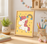 Peintures murales DIY, Peinture par numéros, Petites images à peindre par numéros, Peinture à l'huile sur toile pour enfants, Cadeau pour enfants, Peinture DIY