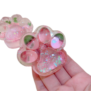 Jouet Squishy Patte de Chat en TPR, Gelée de Fruits Cristallins Kawaii, Anti-Stress, Cadeau Unisexe pour Enfants et Adultes, Jouet de Décompression Patte de Chaton - Product Image 1