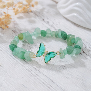 Bracelet en pierre naturelle pour femmes, bijoux de Style coréen, perles irrégulières, accessoire de mode fait à la main - Product Image 3
