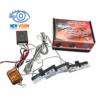 Feu de signalisation LED stroboscopique, lampe clignotante pour grille de camion, balise lumineuse 12V pour voiture, feu de circulation rouge et bleu à LED pour véhicule