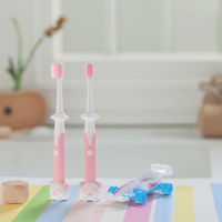 Brosse à dents en plastique pour enfants OEM en gros brosse à dents manuelle à poils ultra doux pour enfants avec jouet