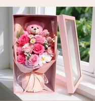 2026 Buket Mawar Sabun Ukuran Besar Hari Valentine & Tahun Baru Imlek, Hadiah Ulang Tahun Beruang, Buatan Tangan, Multi-Acara untuk Wanita