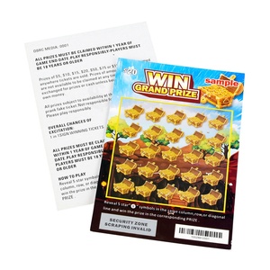 Usine de cartes à gratter, impression professionnelle, taille et motif personnalisés - Product Image 6