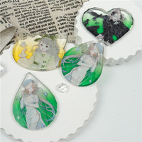 Hercter Factory Direct - Breloque porte-clés en forme de cœur vierge en acrylique pour cadeau de couple et présentation