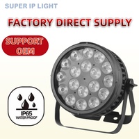 Projecteur LED PAR RGBW 4-en-1 étanche IP65 18*15W pour mariages, spectacles et salles polyvalentes