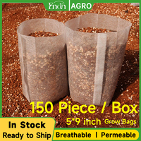 Sacs de culture carrés en polypropylène blanc de 5 pouces, pots de plantation biodégradables anti-UV pour petits arbres et semis