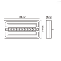Feu arrière LED dynamique IP66 DC12-24V avec clignotant, feu de position et feu stop pour camion et remorque