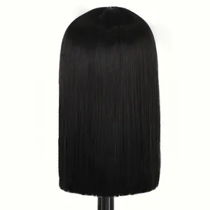 High Quality Lace Front Wigs Synthetic Heat Resistant Lace Top for Small Heads Synthetic Short Machine Made Synthetic Wigs