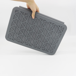 Alfombrilla absorbente plegable de diatomeas para secado rápido de cocina, soporte grande para esponjas y estante para fregadero - Product Image 6
