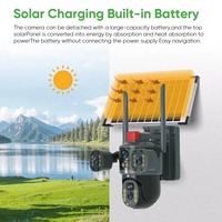2024 cámara de seguridad 4G con energía Solar CCTV inalámbrico para exteriores con visión nocturna IR 1080P PIR detección de movimiento para granja/hogar Rural