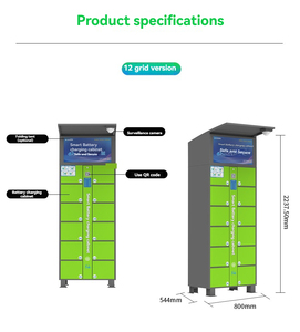 Armoire de chargement de casier de batterie de véhicule électrique partagé par <span class=keywords><strong>code</strong></span> de balayage de points de vente express communautaires personnalisés - Product Image 5